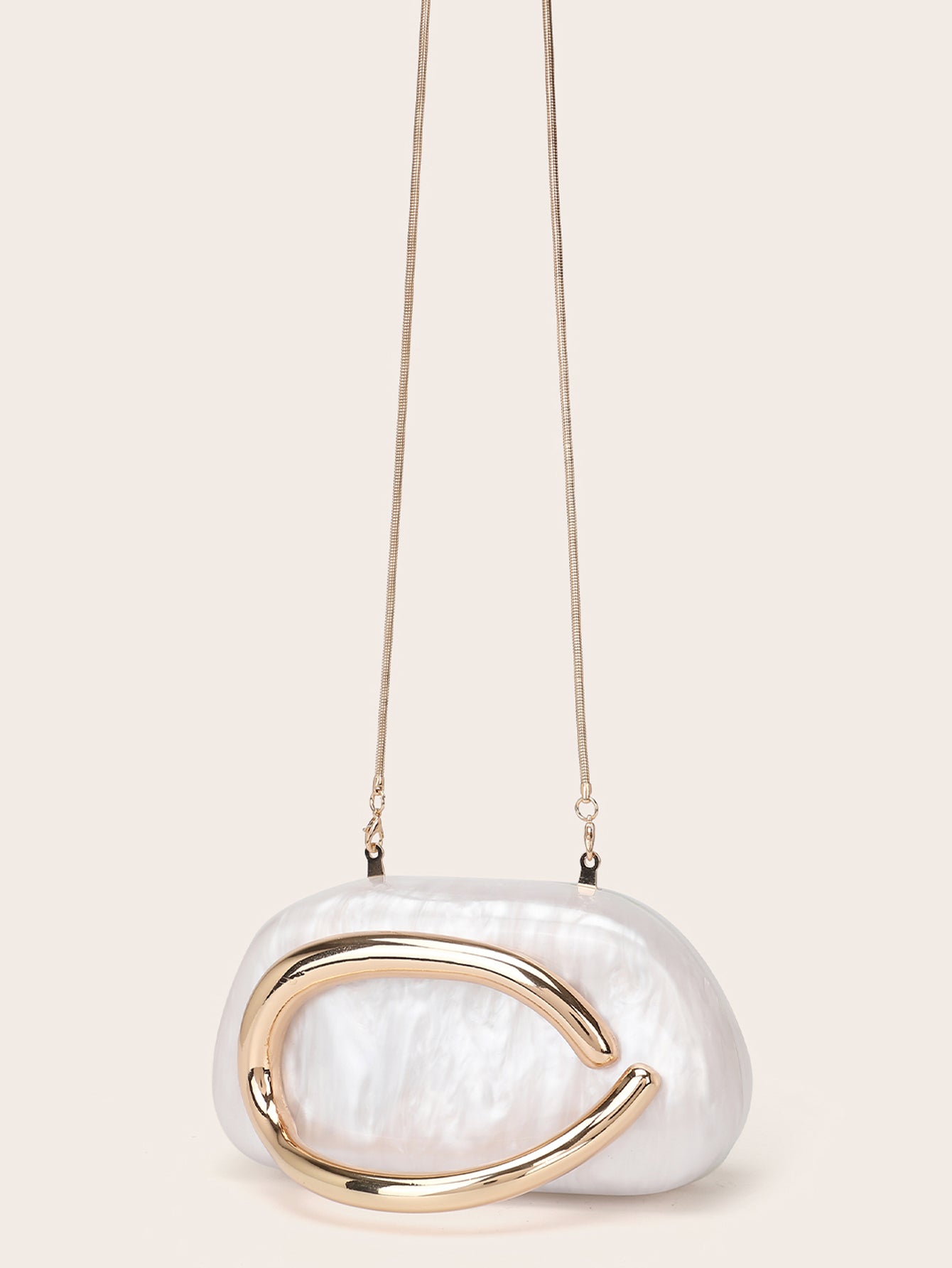 Women's Fashion Luxury Evening Metal Gold Clutch Purse Bag
