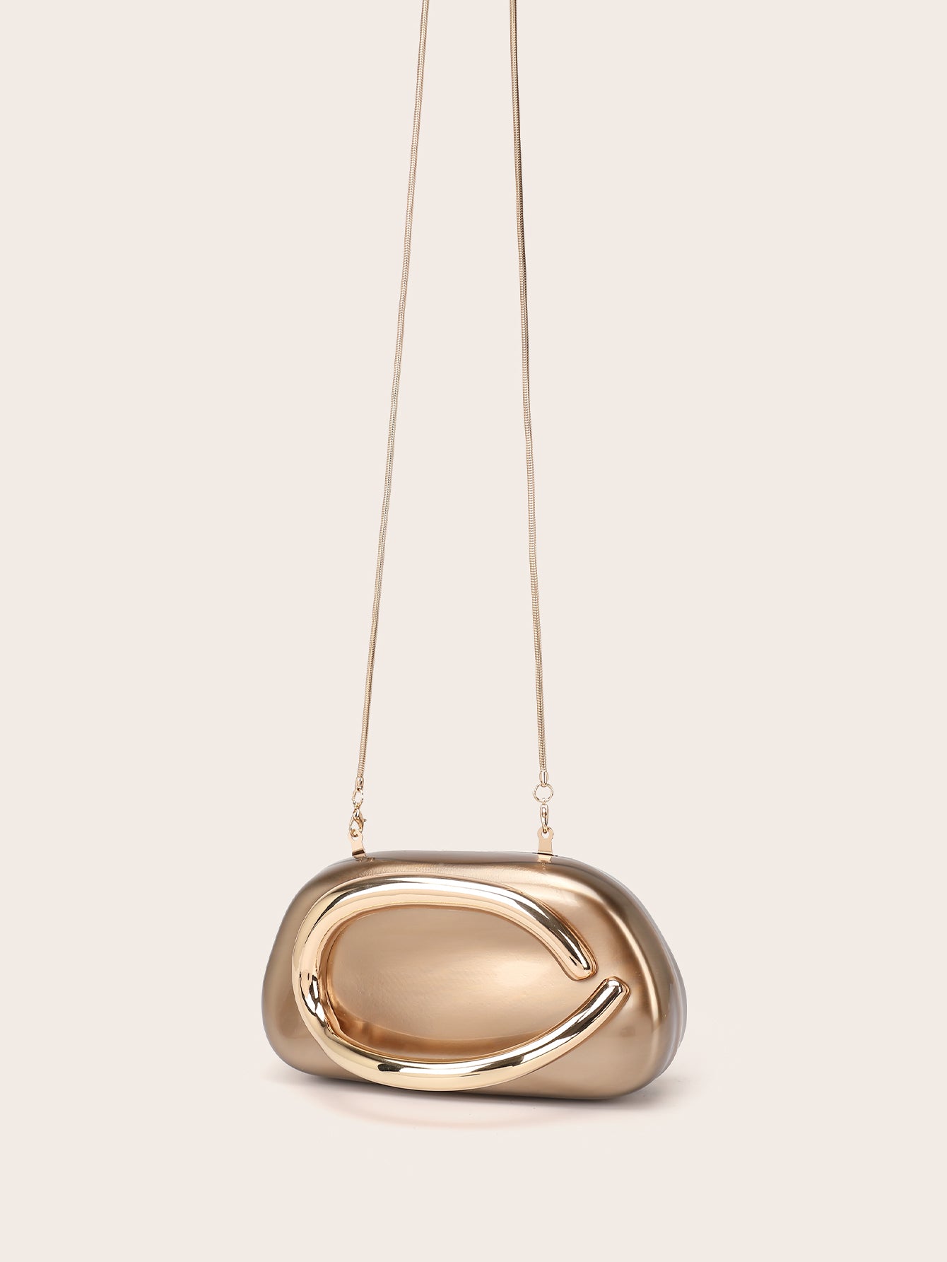 Women's Fashion Luxury Evening Metal Gold Clutch Purse Bag