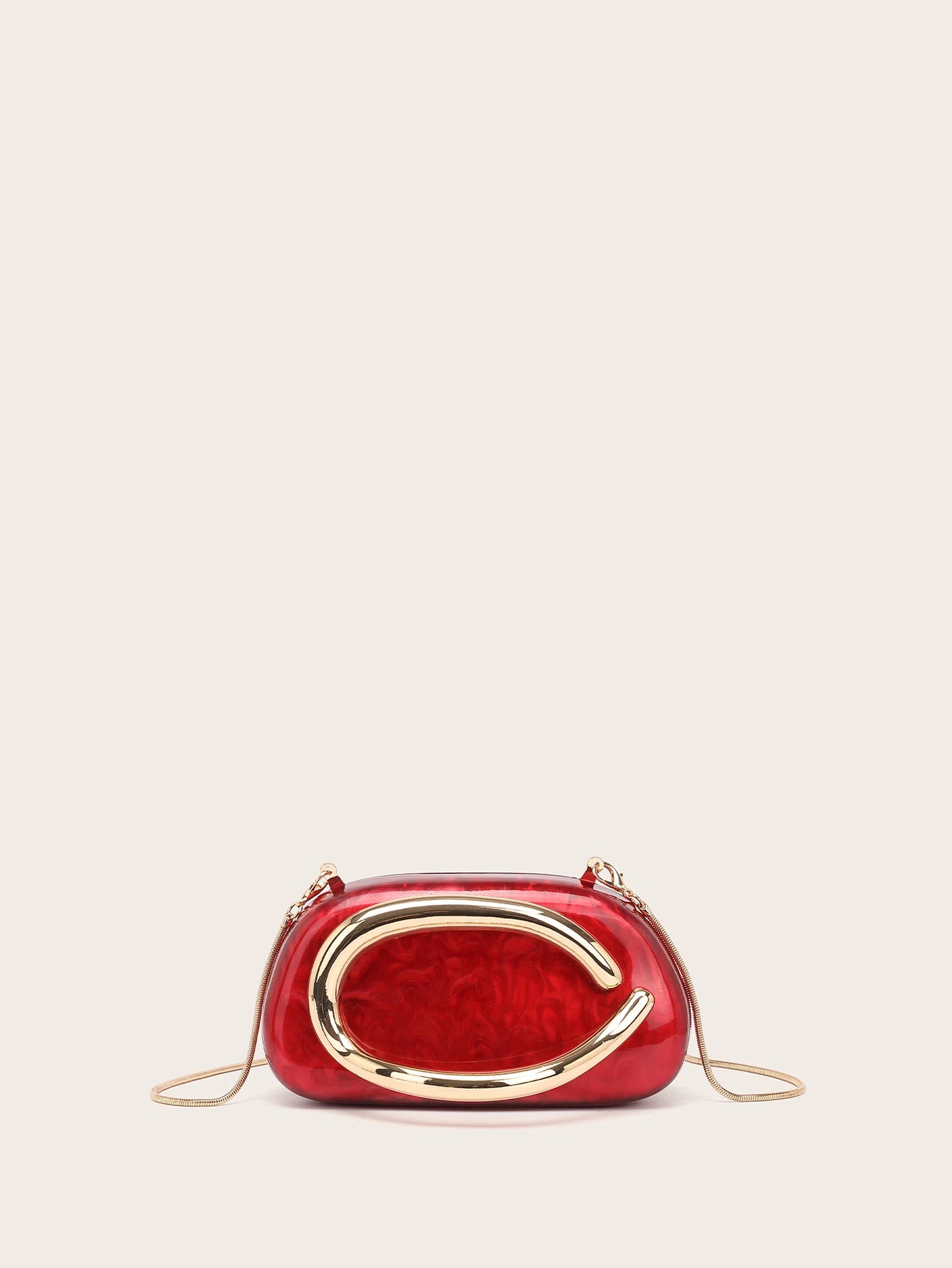 Women's Fashion Luxury Evening Metal Gold Clutch Purse Bag