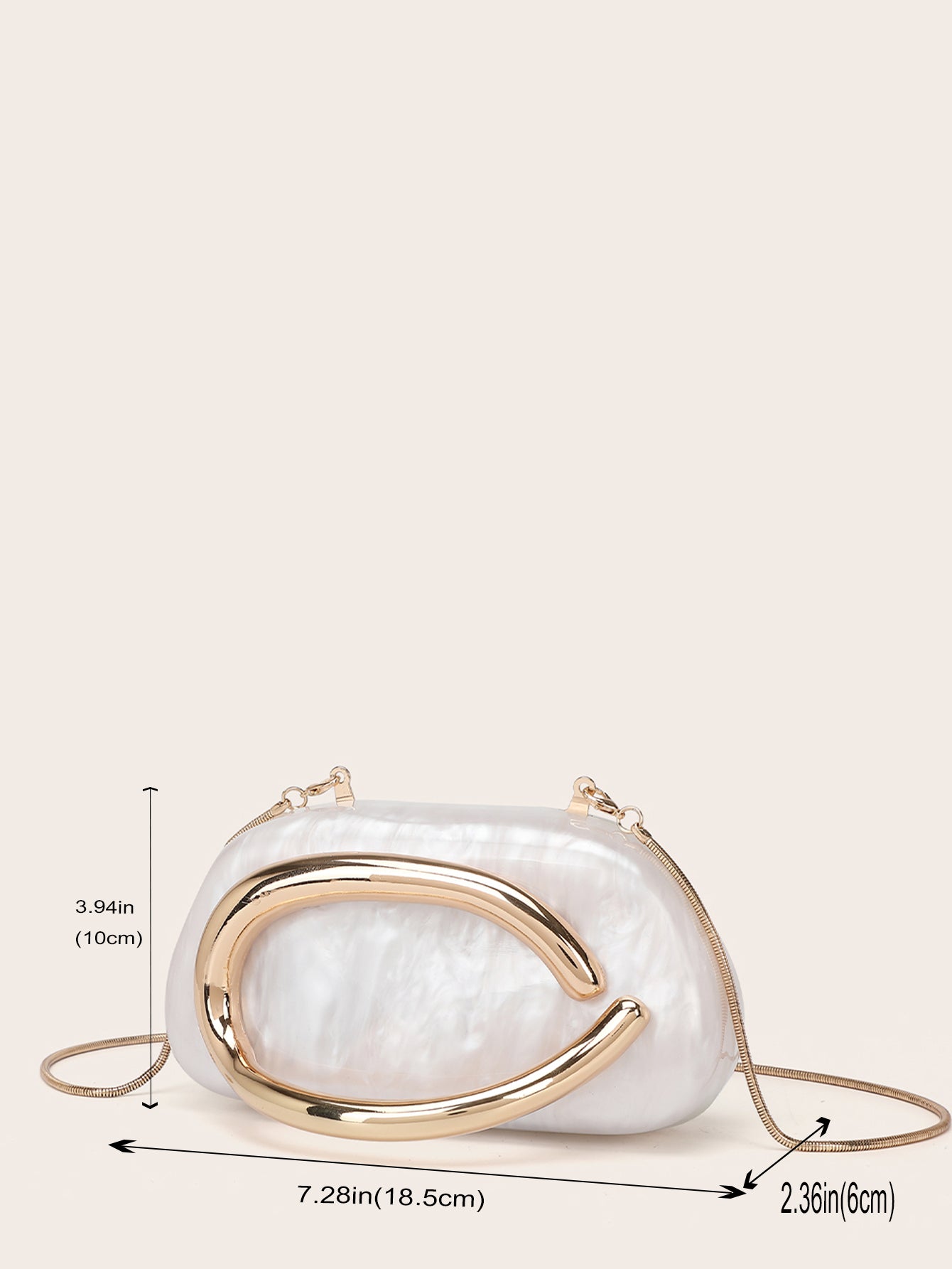 Women's Fashion Luxury Evening Metal Gold Clutch Purse Bag