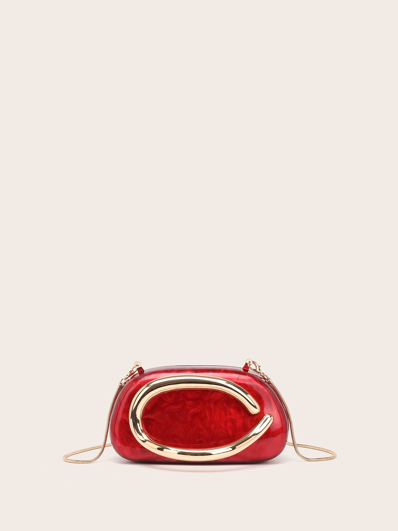 Women's Fashion Luxury Evening Metal Gold Clutch Purse Bag